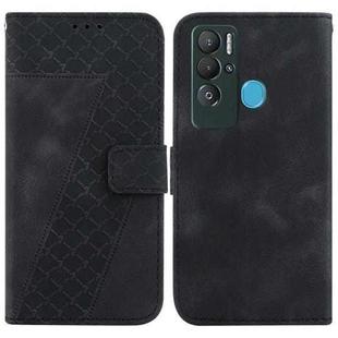 For Tecno Pova Neo/LE6 7-shaped Embossed Leather Phone Case(Black)