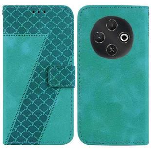 For Tecno Pop 9 5G / Spark 30C 5G Seven-shaped Embossed Leather Phone Case(Green)