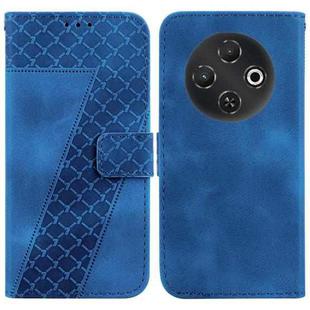 For Tecno Pop 9 5G / Spark 30C 5G Seven-shaped Embossed Leather Phone Case(Blue)