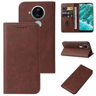 For Nokia C30 Magnetic Closure Leather Phone Case(Brown)