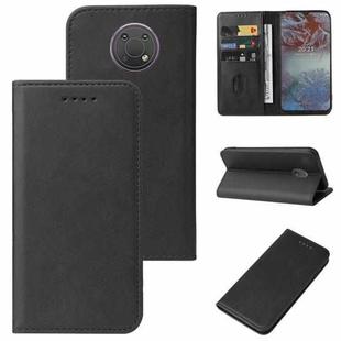For Nokia G10 Magnetic Closure Leather Phone Case(Black)
