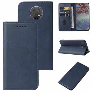For Nokia G10 Magnetic Closure Leather Phone Case(Blue)