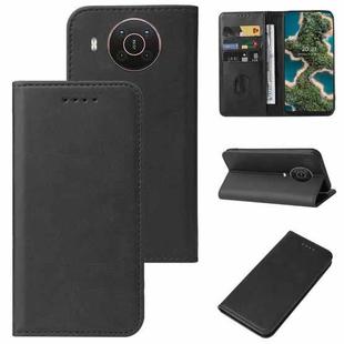 For Nokia X20 / X10 Magnetic Closure Leather Phone Case(Black)