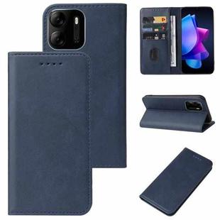 For TECNO Pop 7 Pro Magnetic Closure Leather Phone Case(Blue)