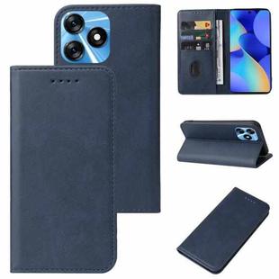 For Tecno Spark 10 Magnetic Closure Leather Phone Case(Blue)