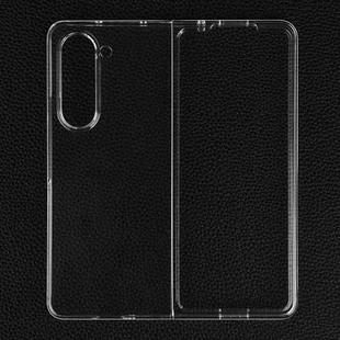 For Samsung Galaxy Z Fold5 Transparent PC Flip Phone Case
