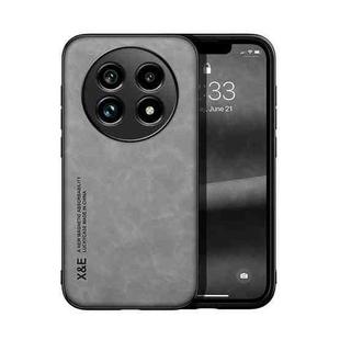 For Realme 13 Pro Global Skin Feel Magnetic Leather Back Phone Case(Light Grey)