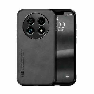 For Realme 13 Pro Global Skin Feel Magnetic Leather Back Phone Case(Dark Grey)