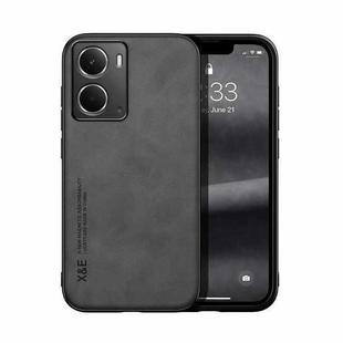 For Realme Neo7x / Realme P3 Global Skin Feel Magnetic Leather Back Phone Case(Dark Grey)