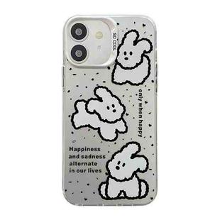 For iPhone 11 Cute Animal Pattern Series PC + TPU Phone Case(White Puppy)