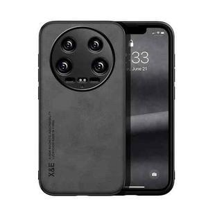 For Xiaomi 14 Ultra Skin Feel Magnetic Leather Back Phone Case(Dark Grey)