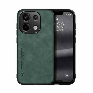 For Xiaomi Redmi Note 13 Pro 4G Skin Feel Magnetic Leather Back Phone Case(Green)