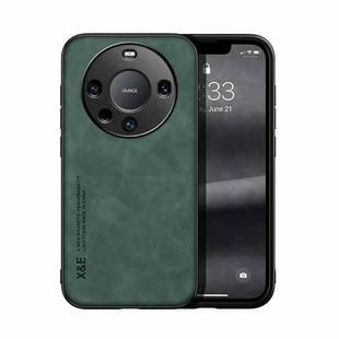 For Huawei Mate 60 Pro Skin Feel Magnetic Leather Back Phone Case(Green)