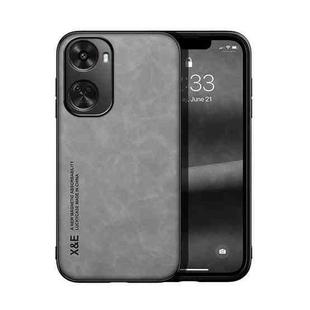 For Huawei nova 11 SE Skin Feel Magnetic Leather Back Phone Case(Light Grey)