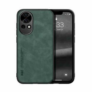 For Huawei nova 13 Skin Feel Magnetic Leather Back Phone Case(Green)