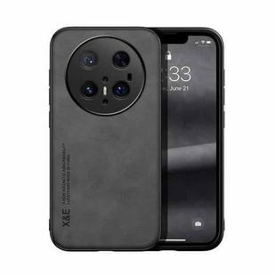 For Huawei Mate 70 Pro Skin Feel Magnetic Leather Back Phone Case(Dark Grey)