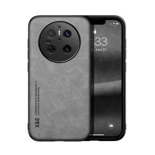 For Huawei Mate 70 Skin Feel Magnetic Leather Back Phone Case(Light Grey)