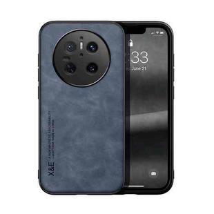 For Huawei Mate 70 Skin Feel Magnetic Leather Back Phone Case(Blue)