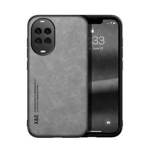 For Huawei nova 14 Skin Feel Magnetic Leather Back Phone Case(Light Grey)