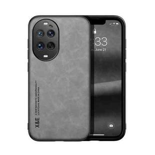 For Huawei nova 14 Ultra Skin Feel Magnetic Leather Back Phone Case(Light Grey)