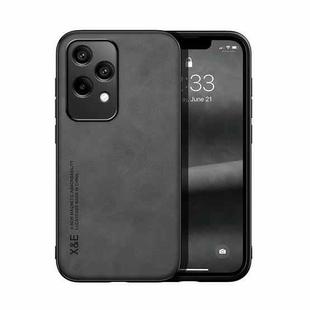 For Honor 200 Lite Global Skin Feel Magnetic Leather Back Phone Case(Dark Grey)