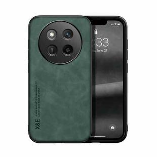 For Honor X60 Pro Skin Feel Magnetic Leather Back Phone Case(Green)