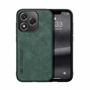 For Honor 400 Lite Global Skin Feel Magnetic Leather Back Phone Case(Green)