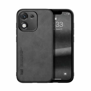 For Honor X70i Skin Feel Magnetic Leather Back Phone Case(Dark Grey)