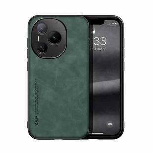 For Honor Power Skin Feel Magnetic Leather Back Phone Case(Green)