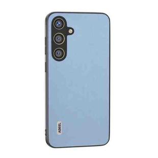 For Samsung Galaxy S24 5G ABEEL Arashi Texture PU Phone Case(Curtain Blue)