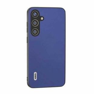 For Samsung Galaxy S24 5G ABEEL Arashi Texture PU Phone Case(Deep Sea)