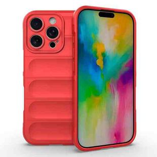 For iPhone 16 Pro Magic Shield TPU + Flannel Phone Case(Red)