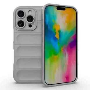 For iPhone 16 Pro Magic Shield TPU + Flannel Phone Case(Grey)