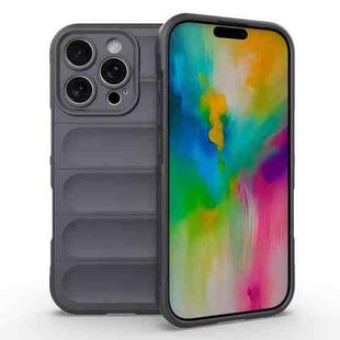 For iPhone 16 Pro Magic Shield TPU + Flannel Phone Case(Dark Grey)