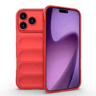 For iPhone 17 Pro Max Magic Shield TPU + Flannel Phone Case(Red)