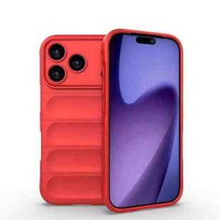 For iPhone 17 Pro Magic Shield TPU + Flannel Phone Case(Red)