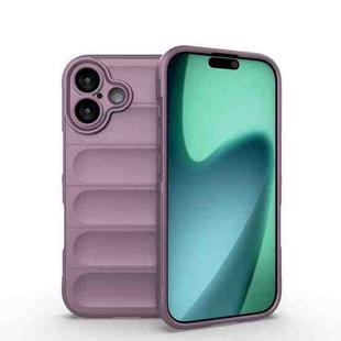 For iPhone 17 Magic Shield TPU + Flannel Phone Case(Purple)