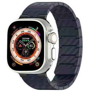 For Apple Watch Ultra 2 49mm Carbon Fiber Magnetic Loop Watch Band(Midnight Blue)