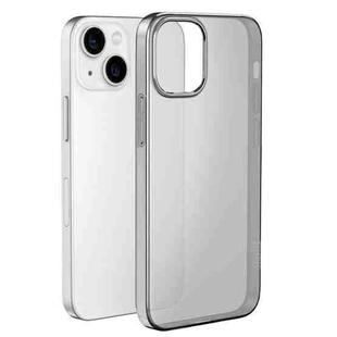 For iPhone 15 hoco Light Series Soft TPU Phone Case(Transparent Black)