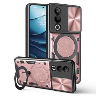 For OnePlus Nord CE4 CD Texture Sliding Camshield Magnetic Holder Phone Case(Pink)