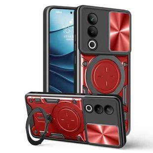 For OnePlus Nord CE4 CD Texture Sliding Camshield Magnetic Holder Phone Case(Red)
