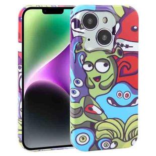 For iPhone 14 Plus Dustproof Net Full Coverage PC Phone Case(Monster Academy)