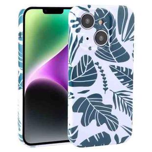 For iPhone 14 Dustproof Net Full Coverage PC Phone Case(Banana Leaf)