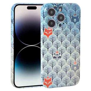 For iPhone 14 Pro Dustproof Net Full Coverage PC Phone Case(Animal Forest)