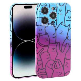 For iPhone 14 Pro Max Dustproof Net Full Coverage PC Phone Case(Little Ghost)