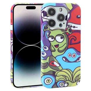 For iPhone 14 Pro Max Dustproof Net Full Coverage PC Phone Case(Monster Academy)