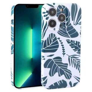 For iPhone 13 Pro Max Dustproof Net Full Coverage PC Phone Case(Banana Leaf)