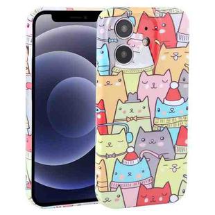 For iPhone 12 mini Dustproof Net Full Coverage PC Phone Case(Cats)