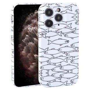 For iPhone 11 Pro Max Dustproof Net Full Coverage PC Phone Case(Fish School)