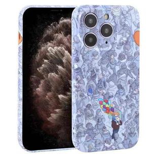 For iPhone 11 Pro Max Dustproof Net Full Coverage PC Phone Case(Crowd)